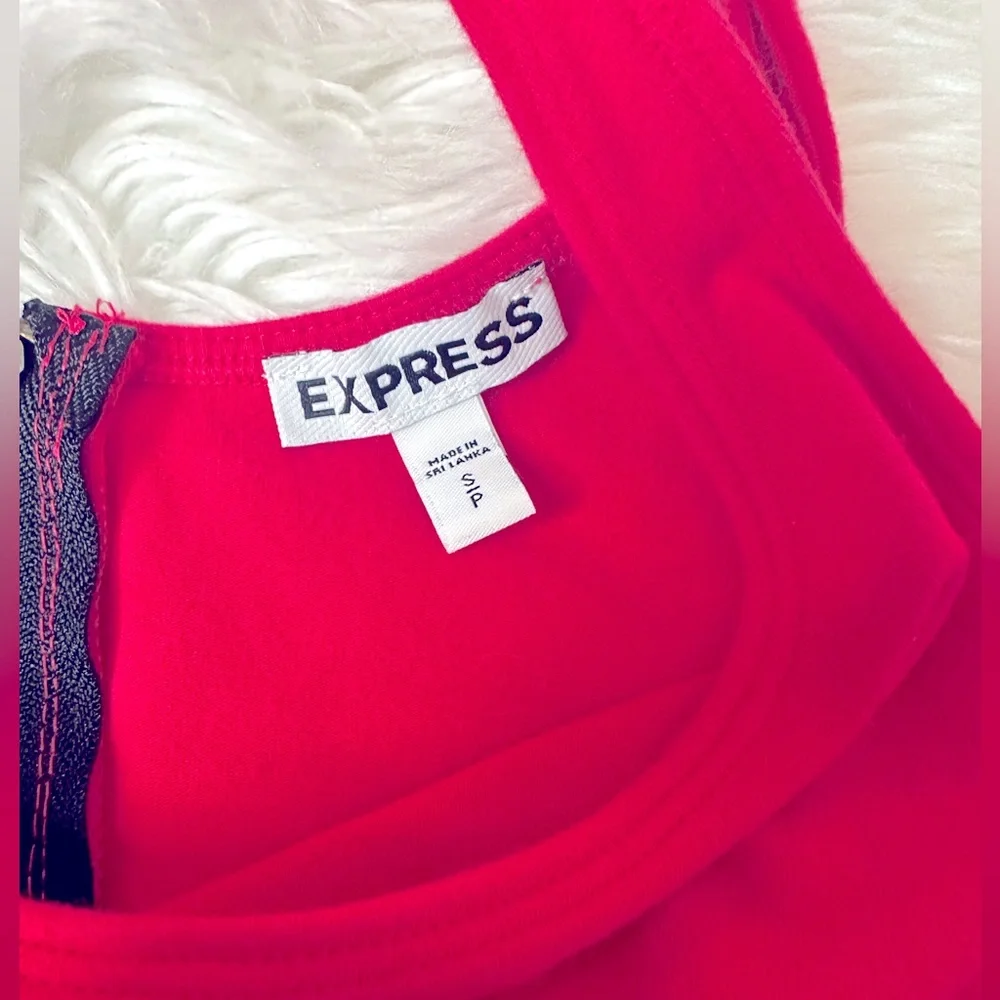 Express Fuchsia Pink Peplum Tank - Picture 7 of 8